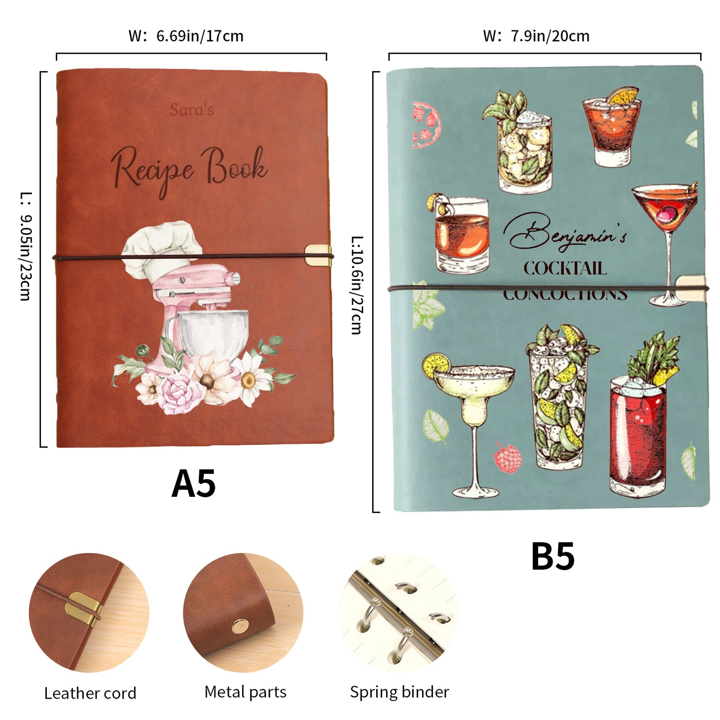 Personalized Color Printed Recipe Book