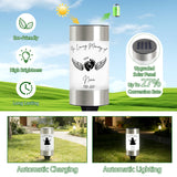 Personalized Solar Lights for Cemetery Custom Name & Date on Solar Light LED Waterproof Lamp for Outdoor Garden Balcony Yard Memorial Remembrance Gifts for Loved Ones Grave Decoration