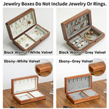 Personalized Wooden Jewelry Box Custom Women's Jewelry Box Gift Custom Travel Box Bridesmaid Jewelry Box With Velvet Jewelry Storage Box, Creative Gift for Mom Wife Bride Bridesmaid Girlfriend