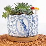 Pet Portrait Planter Home Decor Pet Memorial Remembrance - Personalized Plant Pot