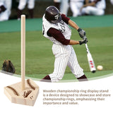 Soporte Personalizado de Madera para Anillos de Campeonato