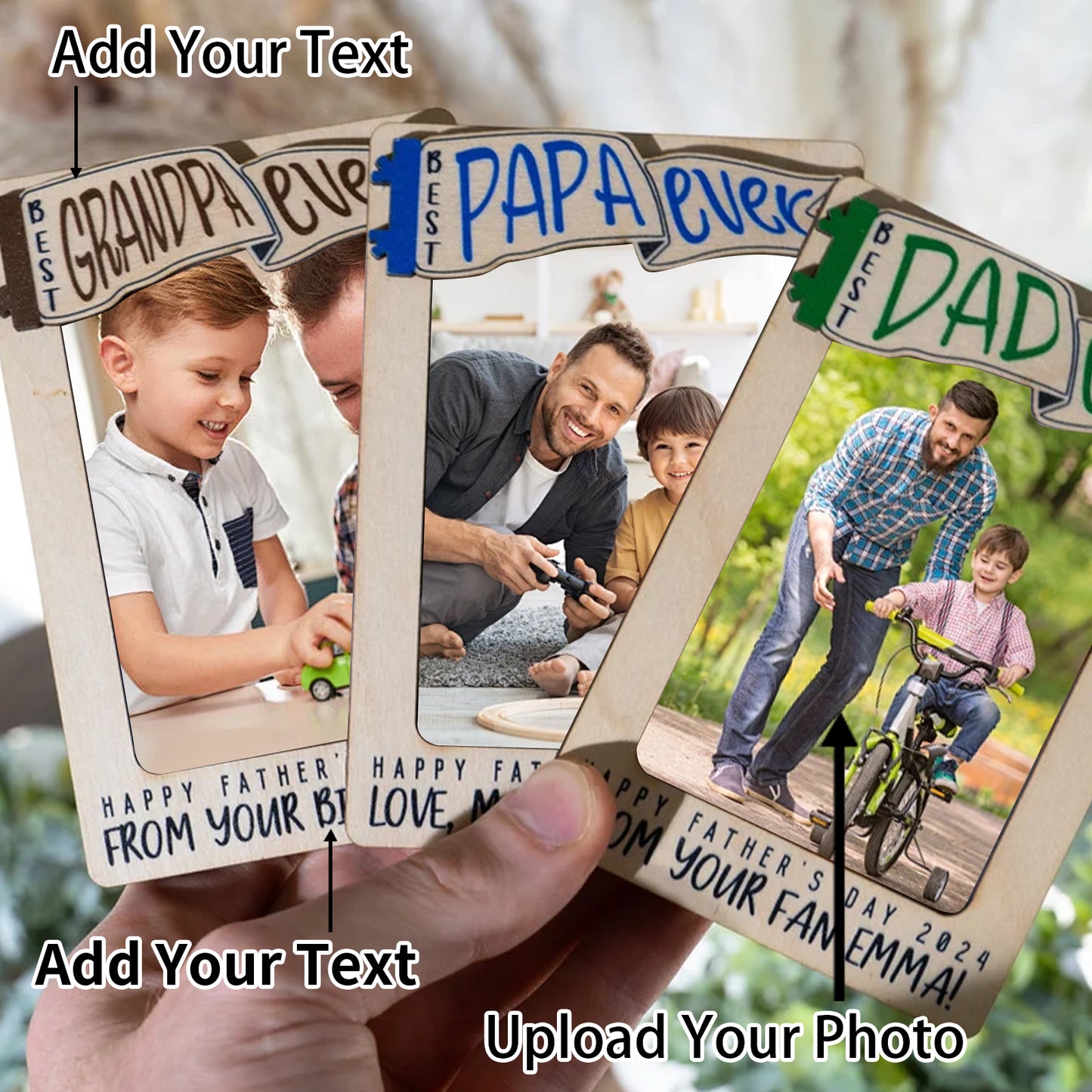 Personalized Car Photo Frame Sun Visor Clip