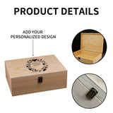 Caja de regalo personalizada de Nochebuena - Caja de madera con nombre