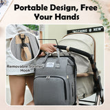 Personalized 3 in 1 Diaper Bag Backpack with Changing Station  Multifunctional Large Baby Diaper Bags for Boys & Girls Portable Custom Lightweight Changing Bag Newborn Baby Essential Gifts