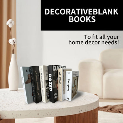 6 Pcs Modern Home Decorative Books, Foldable Faux Decorative Books Home Decor