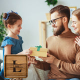 Bandeja de almacenamiento de madera personalizada para papá