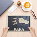 Letrero de madera personalizado Puños de papá