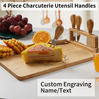 Personalized Engrave Charcuterie Board Set