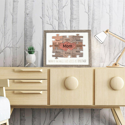 Personalized Heart Puzzle Wall Decoration