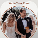 Recuerdo de Votos Matrimoniales Personalizados