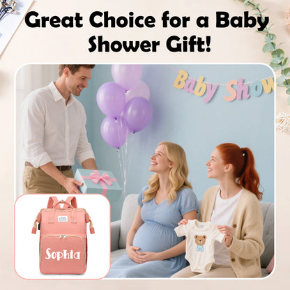 The Ultimate 3-in-1 Personalized Diaper Backpack – Waterproof, Large Capacity & Custom Engraved