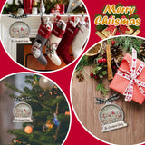 Adorno Navideño Personalizado de la Familia de Jengibre