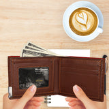 Billetera Personalizada para Hombre, Billetera con Monograma Personalizado para Hombre, Billetera de Cuero Sintético Personalizada