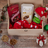 Caja de regalo personalizada de Nochebuena - Caja de madera con nombre