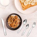 Juego de cubiertos de acero inoxidable personalizados de 4 piezas para niños
