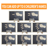 Letrero de madera personalizado Puños de papá