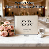 Personalized Wedding Guest Book Custom Bride & Groom Names Couple Photo Scrapbook Linen Hardcover Album 144 Blank Pages for Reception Engagement Wedding Keepsake Gifts for Newlyweds