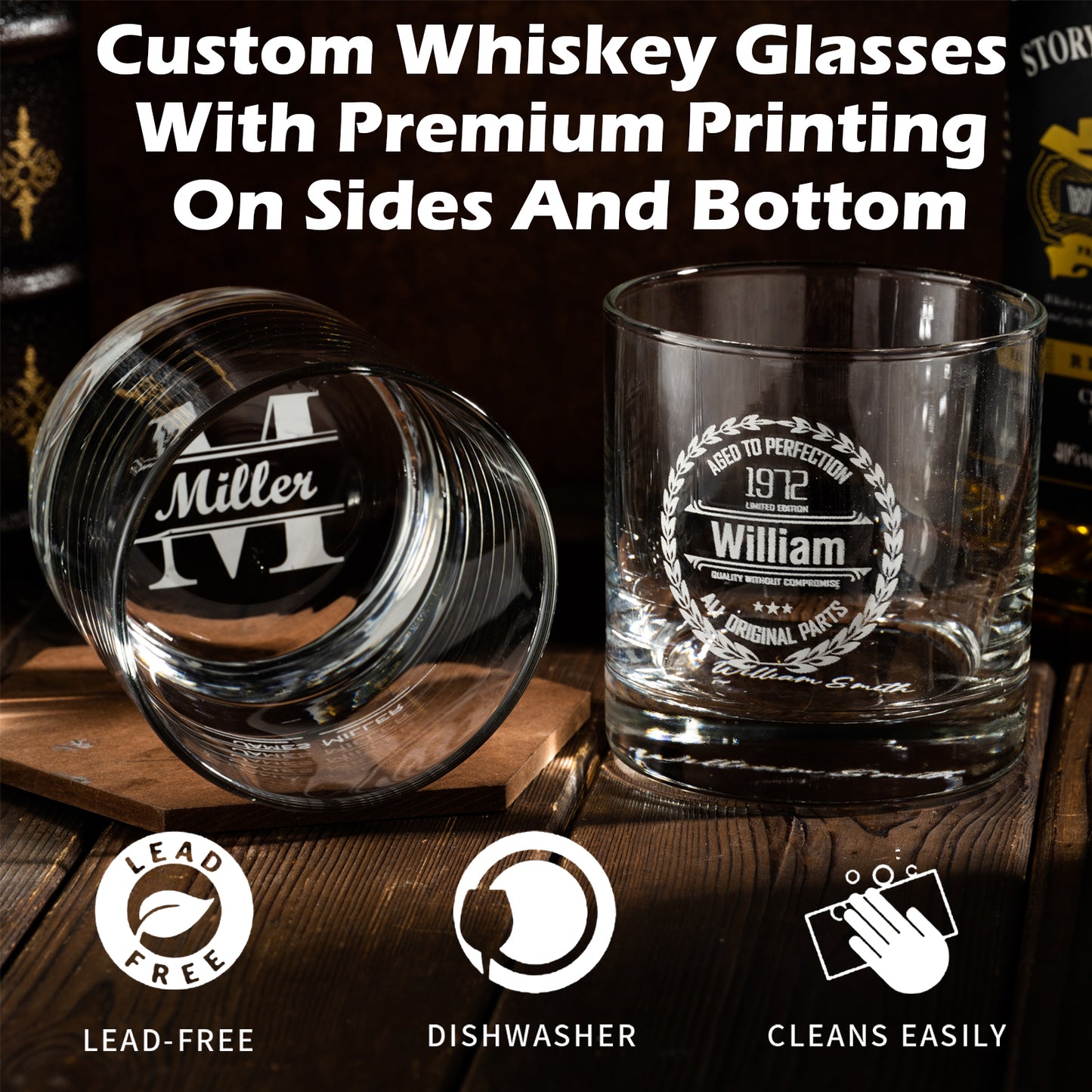 Personalized Whiskey Glass Gift for Men