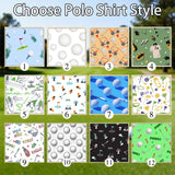 Personalized Golf Polo Shirt Custom Face on Shirt Funny Print Quick Dry Polo Shirt Unisex Golf Outfits Gifts for Golf Enthusiasts Golfer Dad Grandpa Husband Boyfriend Family Friends