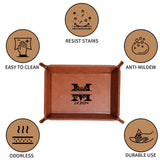 Personalized Leather Storage Tray for Dad - Father's Day Gift, New Dad Gift