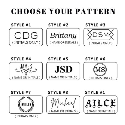 Laser Engraved Name/Initial Toiletry Bag