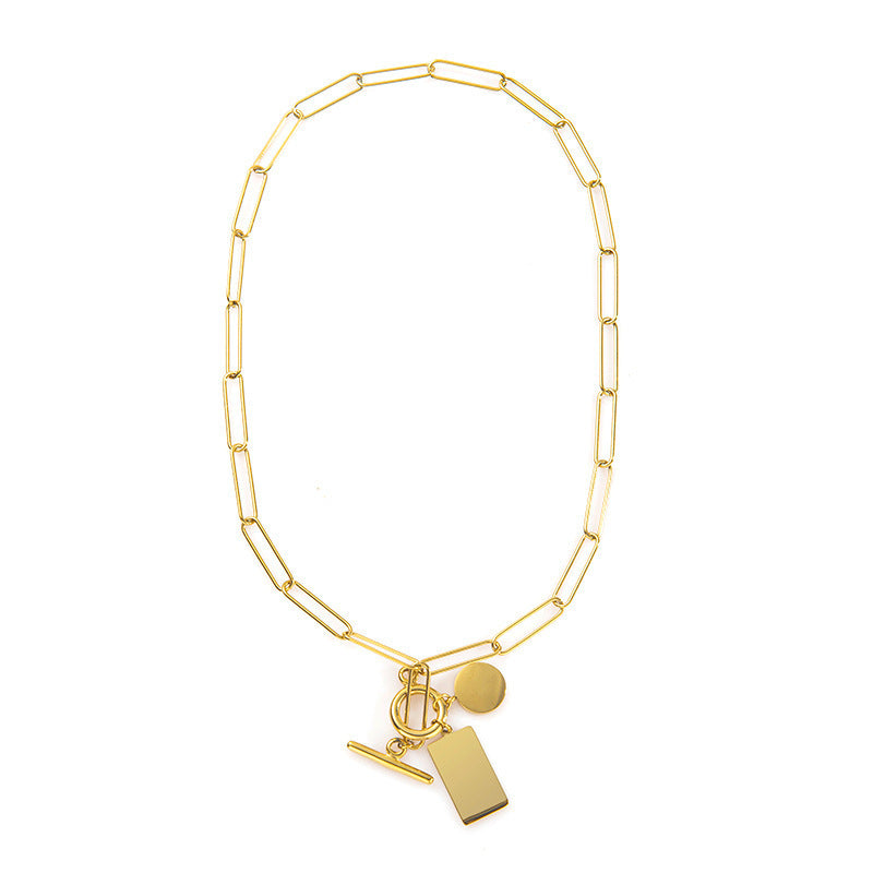 Personalized Gold Charm Necklace, Handmade Necklaces, DIY Ruby Charm Necklace