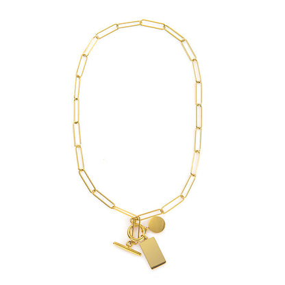 Personalized Gold Charm Necklace, Handmade Necklaces, DIY Ruby Charm Necklace