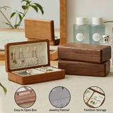 Personalized Wooden Jewelry Box Custom Women's Jewelry Box Gift Custom Travel Box Bridesmaid Jewelry Box With Velvet Jewelry Storage Box Creative Gift for Mom Wife Bride Bridesmaid Girlfriend