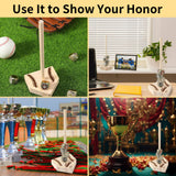 Soporte Personalizado de Madera para Anillos de Campeonato