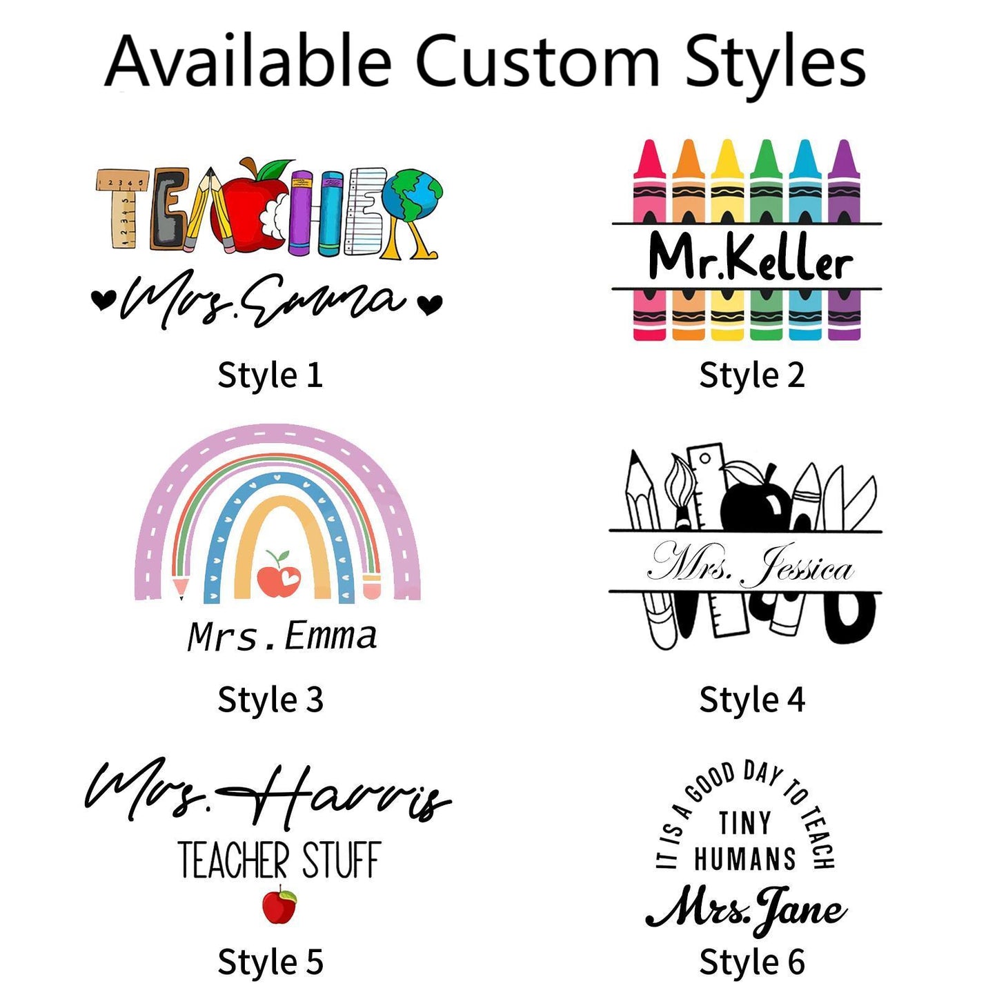 Personalized Teacher Tote Bag