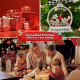 Adorno Navideño Personalizado de la Familia de Jengibre