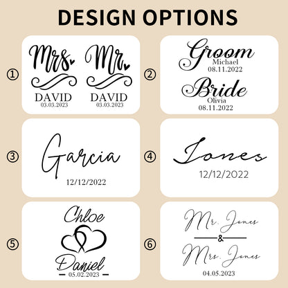 Personalized Champagne Glasses Set of 2