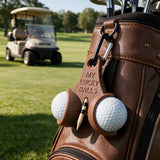 Personalized Golf Ball Holder 3D Printed with Clip | Custom Text Golf Accessories for Men Women Golf Lovers