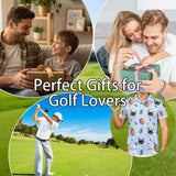 Personalized Golf Polo Shirt Custom Face on Shirt Funny Print Quick Dry Polo Shirt Unisex Golf Outfits Gifts for Golf Enthusiasts Golfer Dad Grandpa Husband Boyfriend Family Friends
