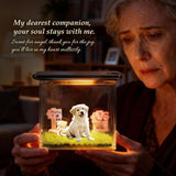 Personalized 3D HolographicPet Memorial Box CustomDog Memorial GiftsCustomized Pet HologramDog House with Name High-Transmittance Display forPet Lovers DesktopOrnaments