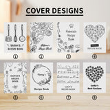 Carpeta de libro de recetas personalizada en blanco