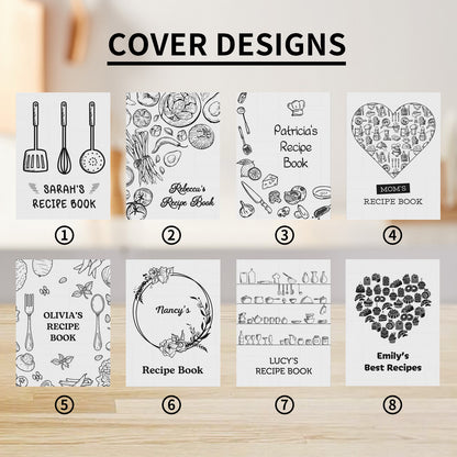 Personalized Blank Recipe Book Binder