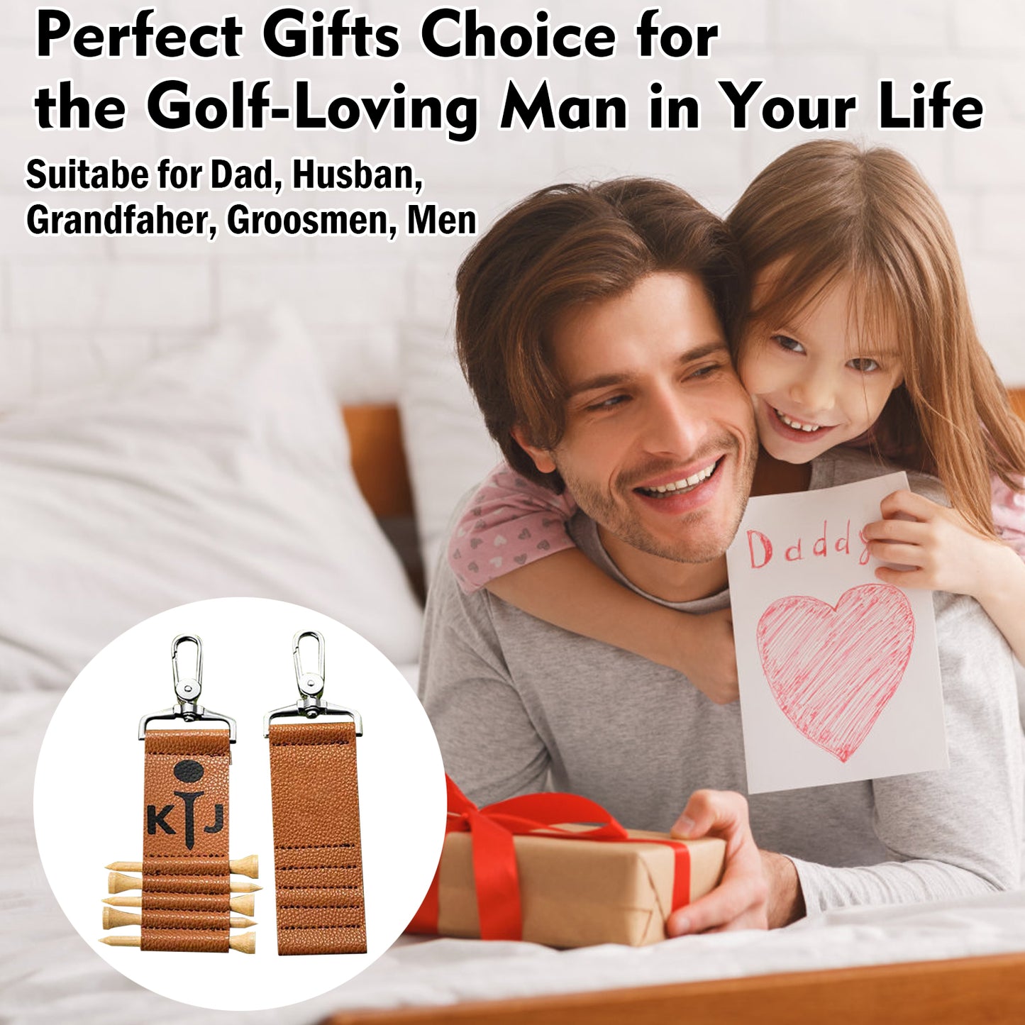 Personalised Golf Tag with 5 Tees