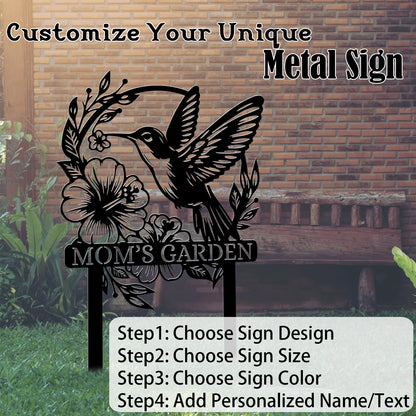 Personalized Garden Metal Sign Decoration