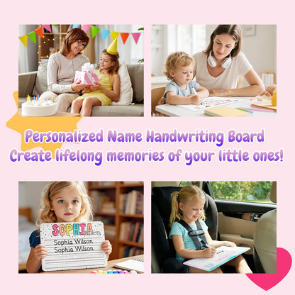 Personalized Name Practicing Board for Kids Cusotm Name Tracing Whiteboard with Dry-Erase Pen Back-to-School Gift for 3 4 5 Years Old Preschoolers Toddler Name Learning Handwriting