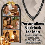1Personalized Men Necklace with Family Name Custom 1-10 Names