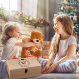 Caja de regalo personalizada de Nochebuena - Caja de madera con nombre