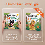Personalized Pet Photo Storybook Custom Dog Portrait and Name 24 Pages Pet Illustrations Hardcover Pet Adventure Book Toddler Bedtime Book Gifts for Kids Boys Girls Birthday Baby Shower