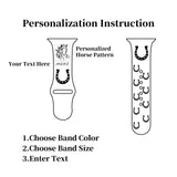 Correas personalizadas de iWatch para amantes de los caballos