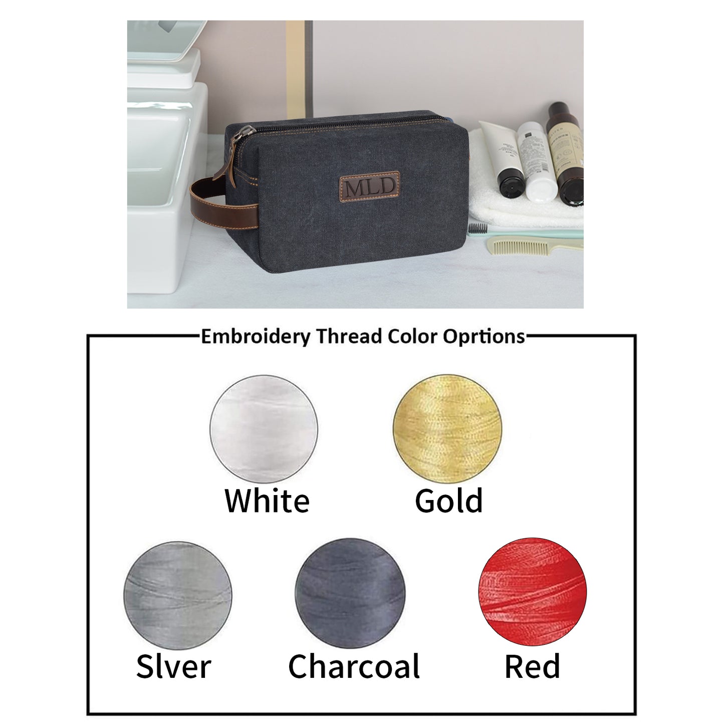 Personalized Canvas Toiletry Bag