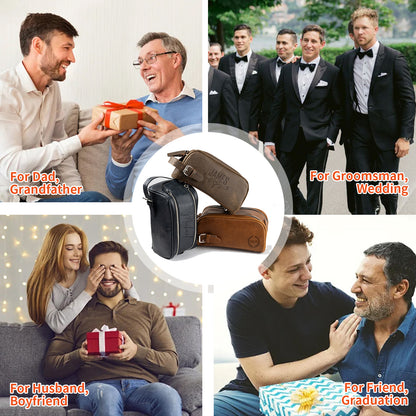 Personalized Thickened Vegan Leather Toiletry Bag