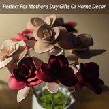 Personalized Genuine Leather Rose with Date or Initial Leather Rose Gift for her/him 3rd Year for Mom Eternal Roses Flower Gifts for Grilfriend Wife Grandma
