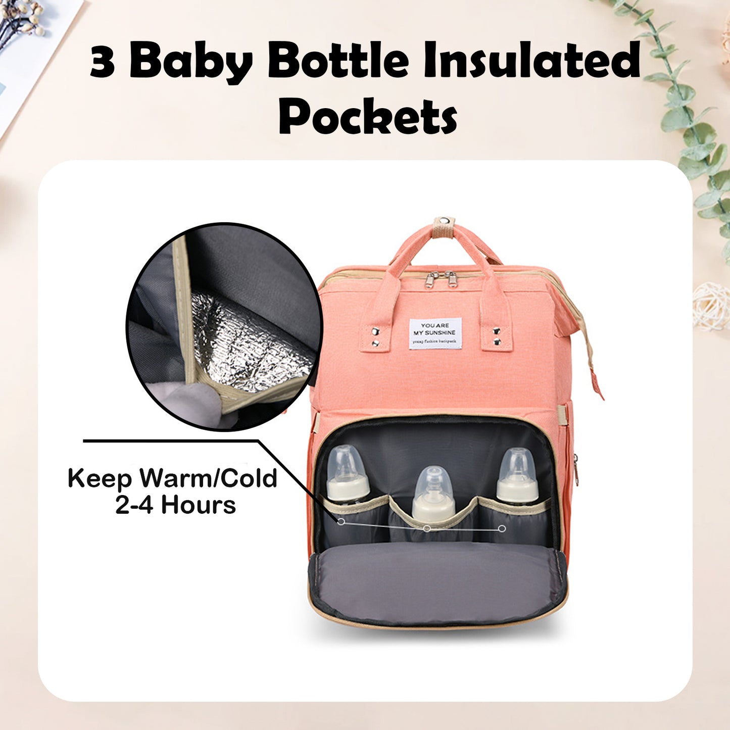The Ultimate 3-in-1 Personalized Diaper Backpack – Waterproof, Large Capacity & Custom Engraved