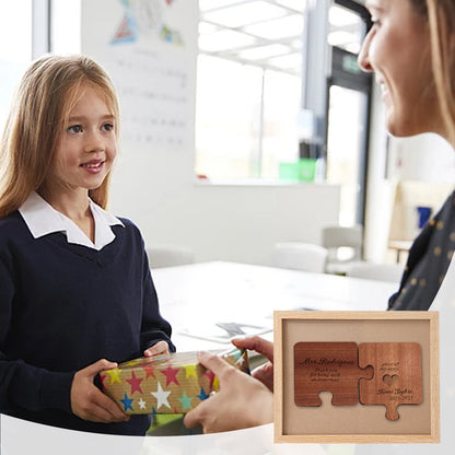 Teacher Appreciation Puzzle Wood Sign