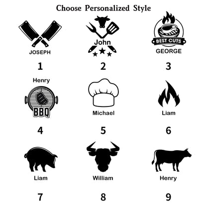 Personalized BBQ Grill Tools Set, Must-Have Accessories for Grilling and Barbecuing Ideal Gift for Father's Day